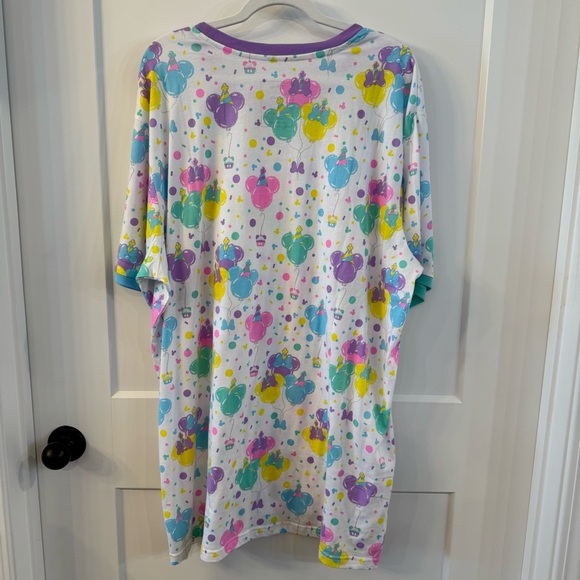 Loungefly Disney Mickey Birthday Celebration Unisex Ringer Tee - Picture 2 of 8